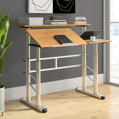 Vanleuven Height Adjustable Gaming Drafting Table