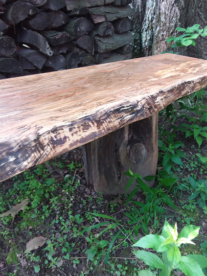 Live Edge Spalted Maple Couch Table/ Console Table