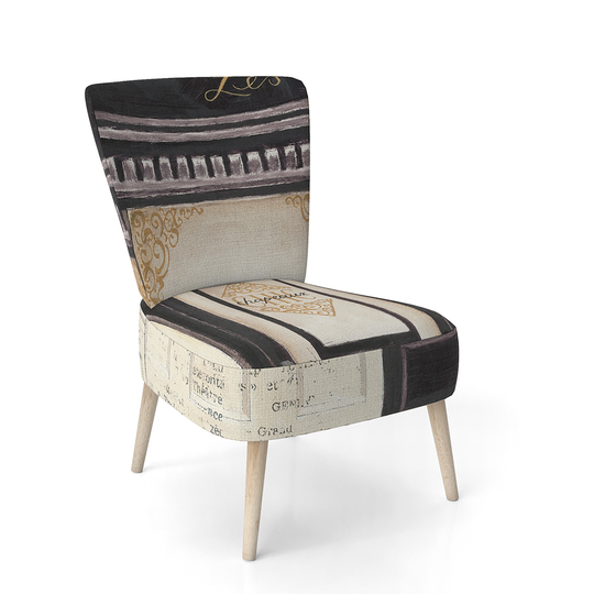 Designart 'Les Chic Chapeaux French Fashion' Upholstered Fashion Accent Chair