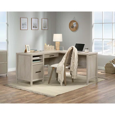 Haigen L-Shape Desk with Hutch