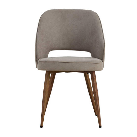 Set of 2 Modern Dining Chairs,Accent Chair,Living Room Leisure Chairs with Golden Metal Legs