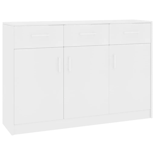 Sideboard White 43.3"x11.8"x29.5" Chipboard