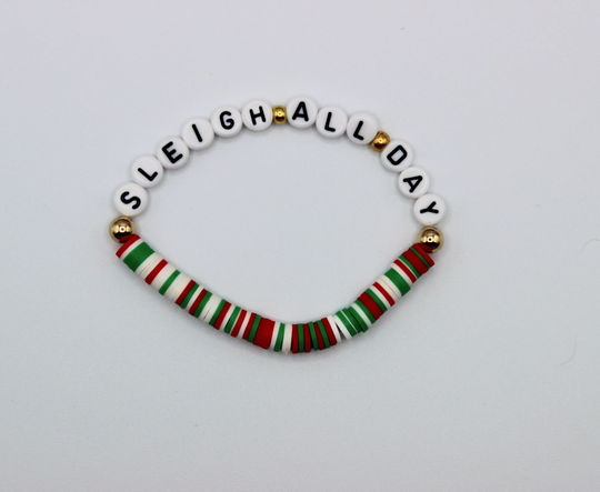 Sleigh All Day Heishi Bead Christmas Bracelet