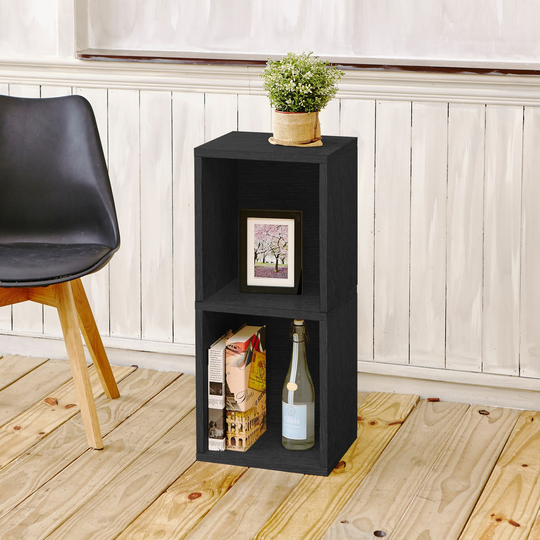 Way Basics 2-Shelf Bookcase Bookshelf Storage and Organizer Eco-friendly