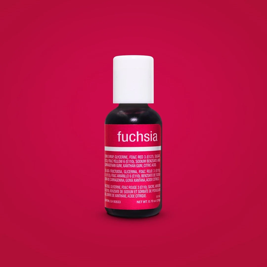 Fast Shipping Fuchsia Chefmaster Gel Food Coloring 20Ml, Color