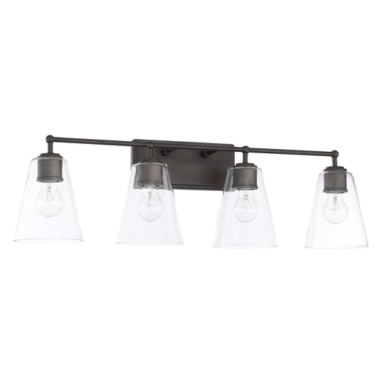 4-light Old Bronze Bath/Vanity Fixture