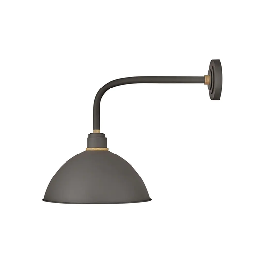 Hinkley Foundry 1-Light Outdoor Wall Mount Lantern in Museum Bronze