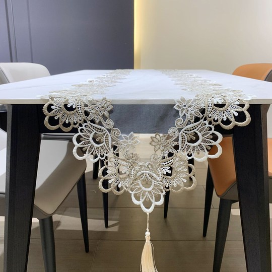 Table Runner Farmhouse, Hand Crochet Lace, Dresser Scarf Winter Runner, Kitchen Christmas, Place Mat, Table Clothes, Table Decor