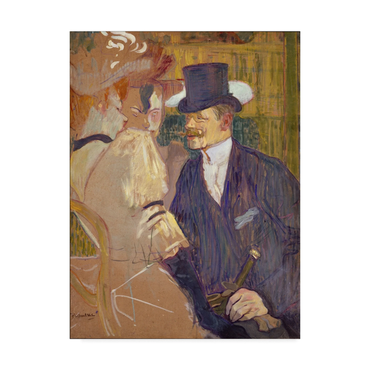 Henri De Toulouse Lautrec 'The Englishman' Canvas Art - Multi-color