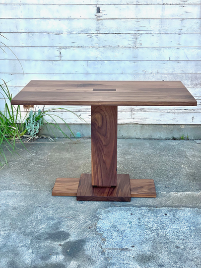 Solid Walnut Pedestal Table