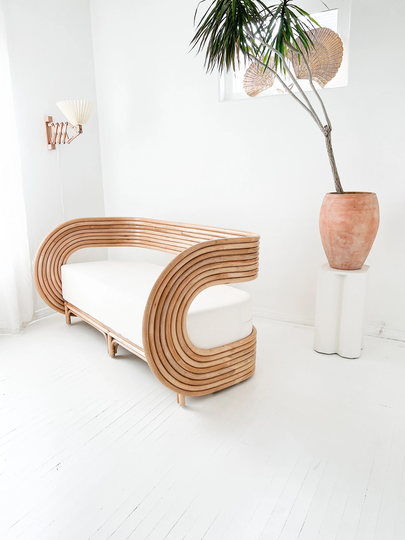 Modern Rattan Sofa - The Barcelona Just Landed Last Few
