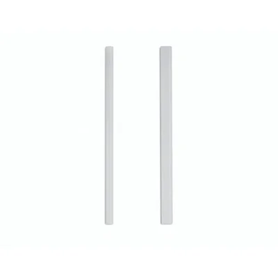13" x 0.5" Polished Marble Pencil Liner Tile Trim in White