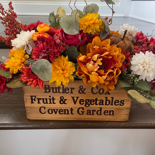 Thanksgiving Table Decor, Centerpiece, Gifts For Thanksgiving, Fall Farmhouse Floral Box