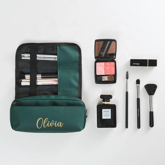 Make Up Organizer, Makeup Bag, Brush Holder, Roll, Foldable Cosmetic Bag For Travel, Pencil Case, Paint Case