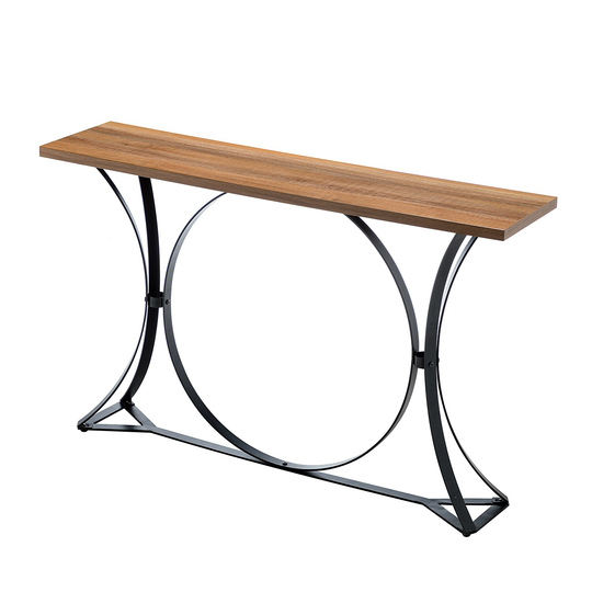 47" Contemporary Console Table with Metal Base