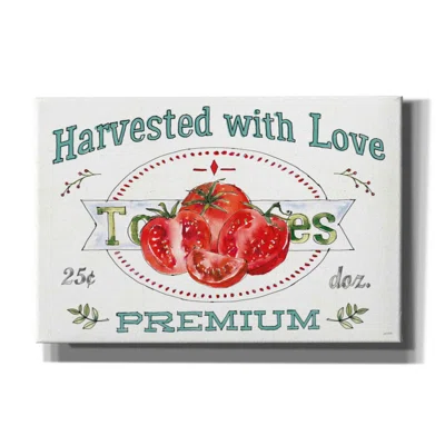 Veggie Market I by Anne Tavoletti - Wrapped Canvas Textual Art Print