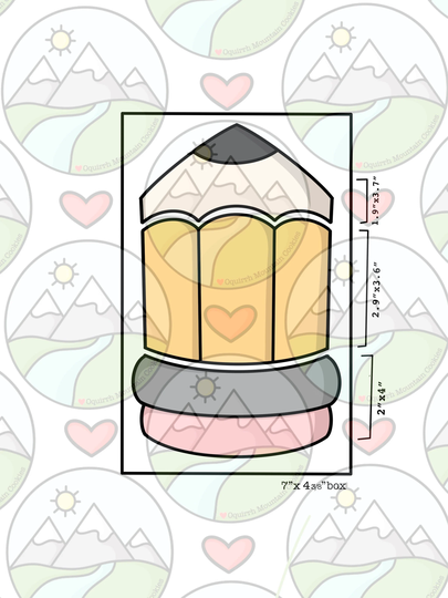 Pencil Cookie Cutter Set