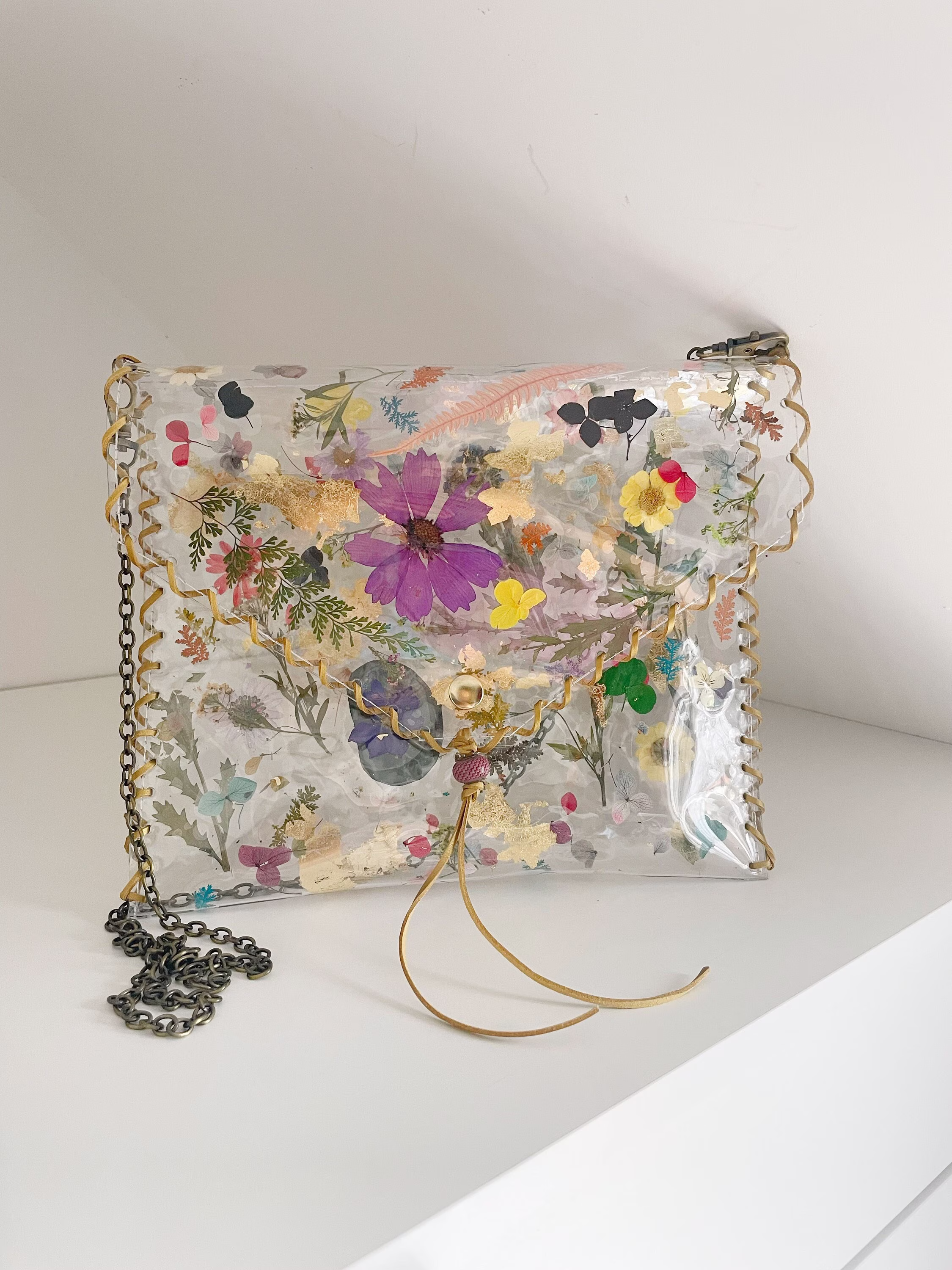 The Most Unique Bag On Etsy, Romantic Style Purse, Dried Flowers, Natural Bag, Only Of A Kind, Shoulder, Envelope Handbag, Local Shop