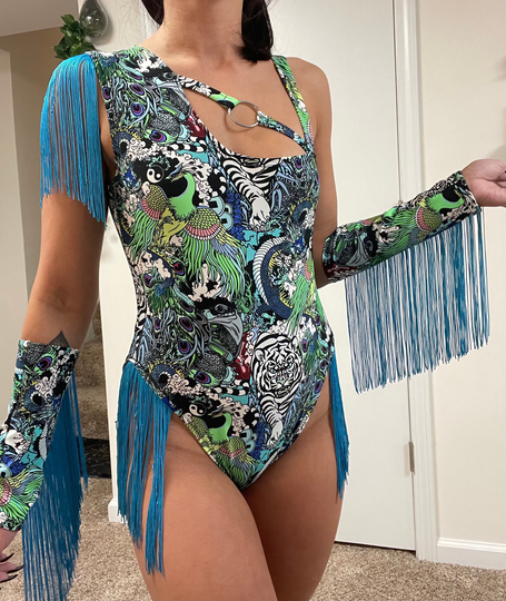 Pre-Order Deep in The Jungle 2Pc Bodysuit Set