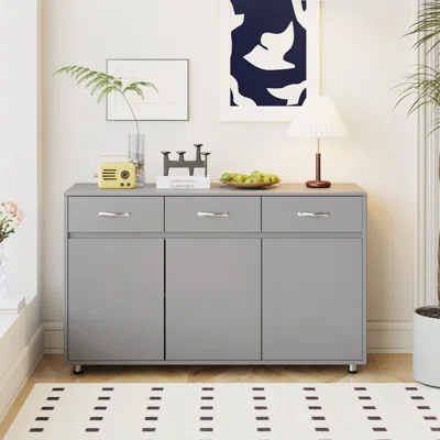 Karnes 52.36" Wide 3 Drawer Sideboard