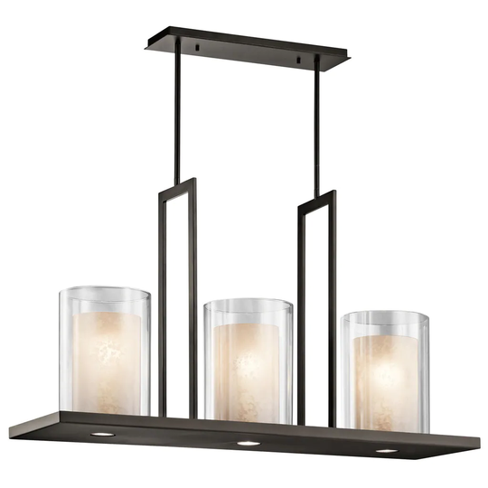 Kichler Lighting Triad Collection 3-light Olde Bronze Linear Chandelier