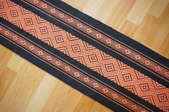 Mexican Handmade Table Runner 230cm X 34cm/Mexico Boho Oaxaca | Santo Tomás Jalieza