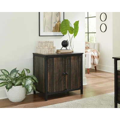 Steel River ® Collection Industrial Storage Cabinet In Carbon Oak