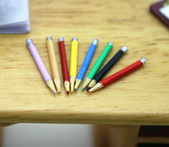 112 Dollhouse Miniature Pencil/ Office Supply Doll Pencil C40