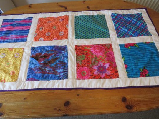 Table Runner - Kaffee Fassett Fabrics Reds & Blues High Quality Cotton Gorgeous