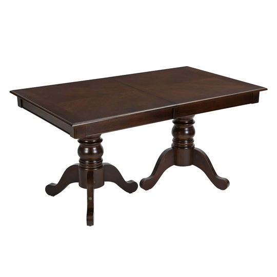 Momei Vintage Black Dining Table Extendable