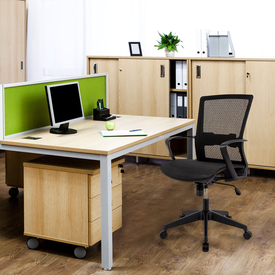 Ergonomic Office Chair with Mid-Back Mesh Seat & Back