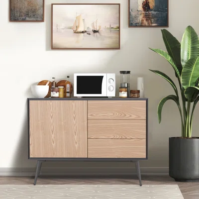 Evalena 42.9" Wide 3 Drawer Sideboard