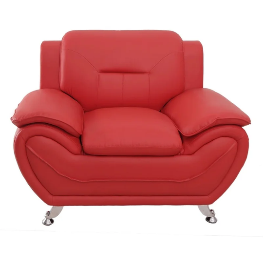 Michael Segura Faux Leather Upholstered Club Chair