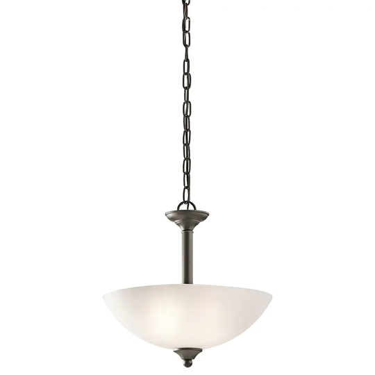 Kichler Lighting Jolie Collection 2-light Olde Bronze LED Pendant/Semi Flush Mount