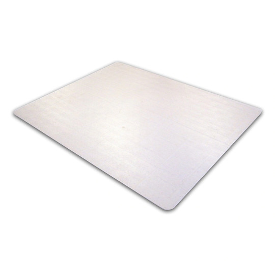 EcoTex Evolutionmat | Recyclable Chair Mat | For Standard Pile Carpets (3/8" or less) | Rectangular with Lip | Size 48" x 79"