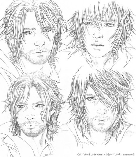 Ffxv Noctis Pencil Sketchpage Art Print #2