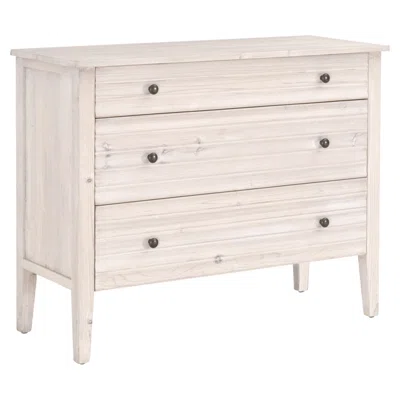 Jeyceon 43.25'' Wide 3 Drawer Pine Solid Wood Sideboard
