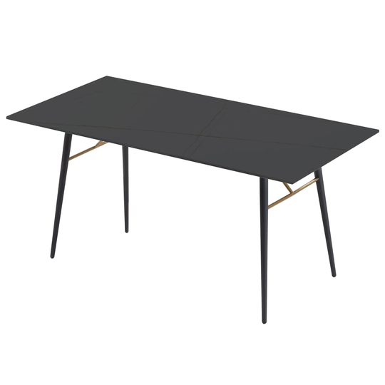 Black Dining Table Ceramic Tile Kitchen Table Porcelain Desk Top