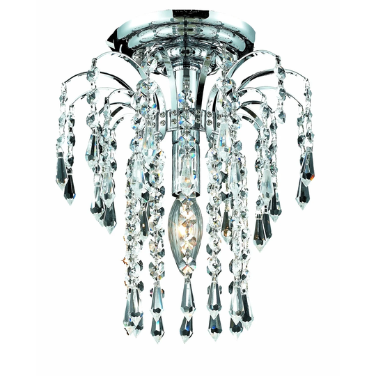 Falls 1-Light 9in. Flush Mount (Available in Chrome and Gold)