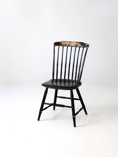Antique Black Windsor Chair