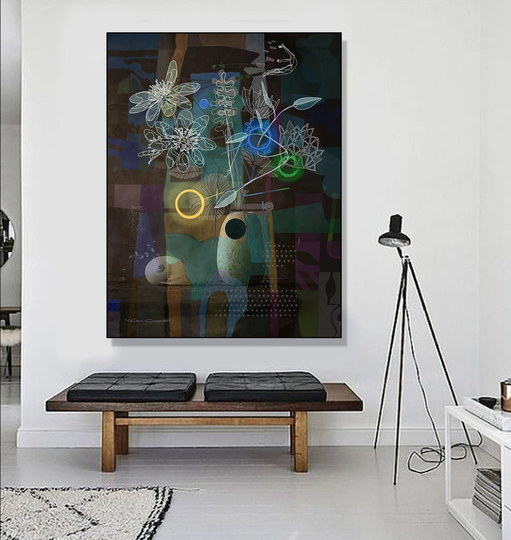 Colorful Abstract Large Art/Modern/Contemporary Art/Inspirational Art/Modern Wall Art/Canvas Prints/Natan Cooper/Israeli Artist