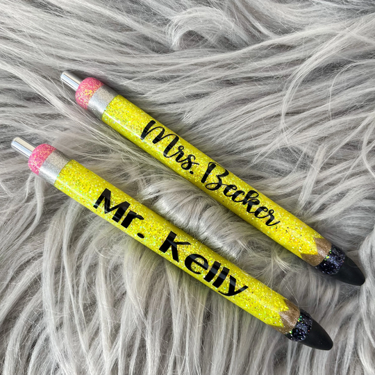 Glitter Pens, Pencil Glitter Ink Joy Pens, Teacher Christmas Gifts, Personalized Teachers Gifts