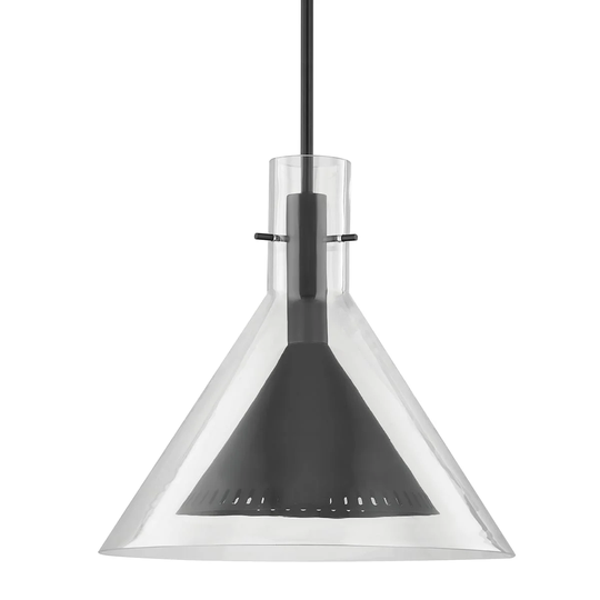 Troy Lighting Atticus 20-inch Satin Black Pendant
