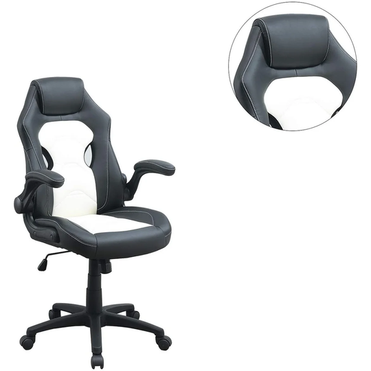 Office Chair Upholstered 1pc Comfort Chair Relax Gaming Chair