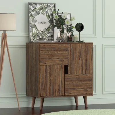 Deyvion 29.92'''' Wide 4 Cabinet Sideboard