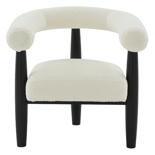 SAFAVIEH Couture Jackie Curved Back Accent Chair - 30 IN W x 30 IN D x 28 IN H