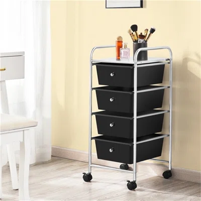Lilyauna 4 Drawer Rolling Storage Chest