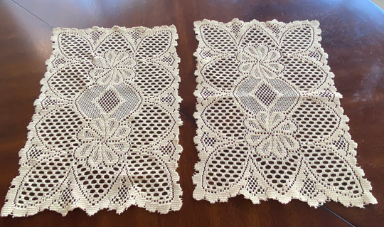 Vintage Pair Of Table Runners Or Placemats