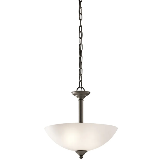 Kichler Lighting Jolie Collection 2-light Olde Bronze Pendant/Semi-Flush Mount