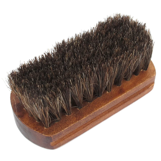 Wooden Base Bristle Clothes Shoe Boot Cleaning Scrubbing Brush - Wood Color - 4.3" x 2.0" x 0.6" (L*W*H)